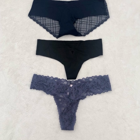 Victoria's Secret Other - 3 Victoria’s Secret Panties Thongs NWT size M Lace